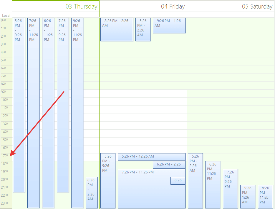 WinForms RadScheduler RadScheduler Ruler
