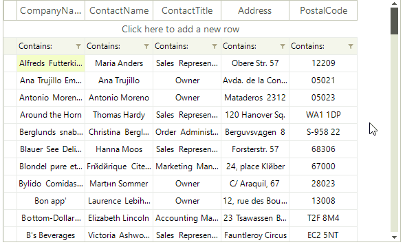 WinForms RadVirtualGrid Smooth Scrolling
