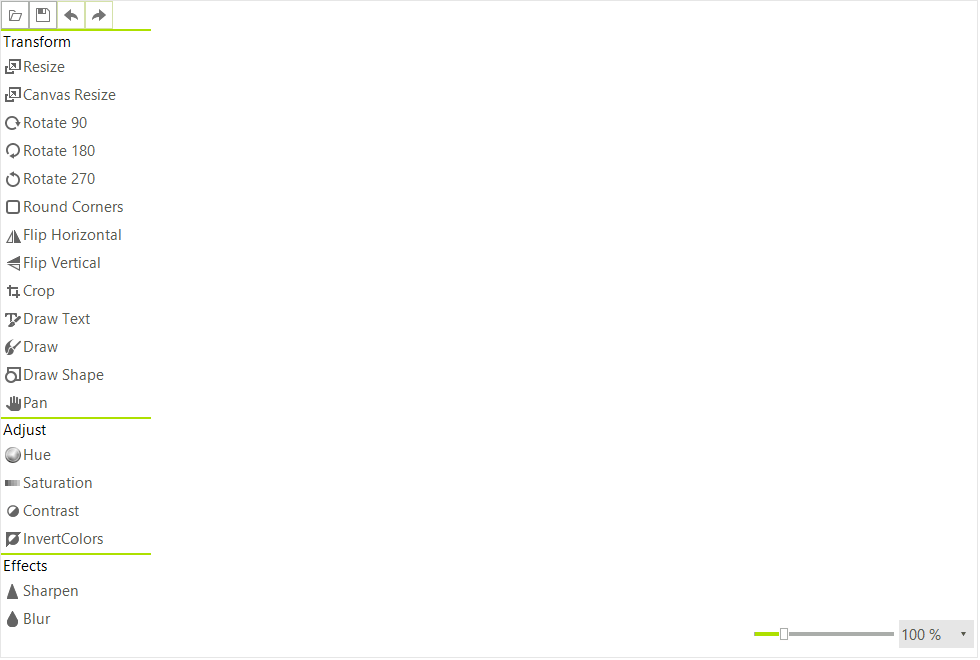 WinForms RadImageEditor Overview