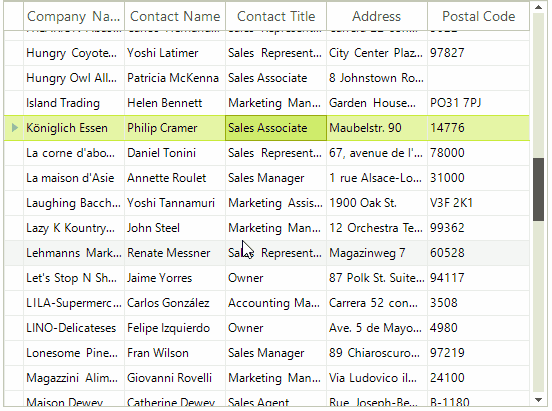 WinForms RadGridView Kinetic Scrolling