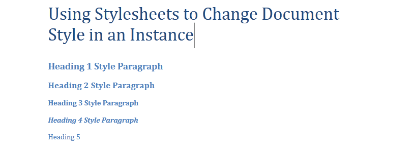 WinForms RadRichTextEditor Style Sheet Blue