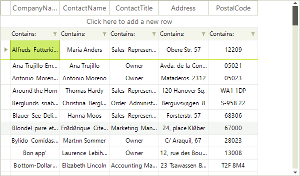 WinForms RadVirtualGrid Resizing A Single Data Row