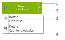 WinForms RadDropDownButton's structure