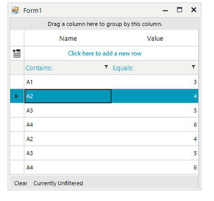 gridview-quick-status-bar