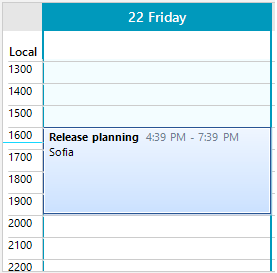 WinForms RadScheduler Appointment Title Format