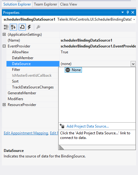 WinForms RadScheduler EventProvider
