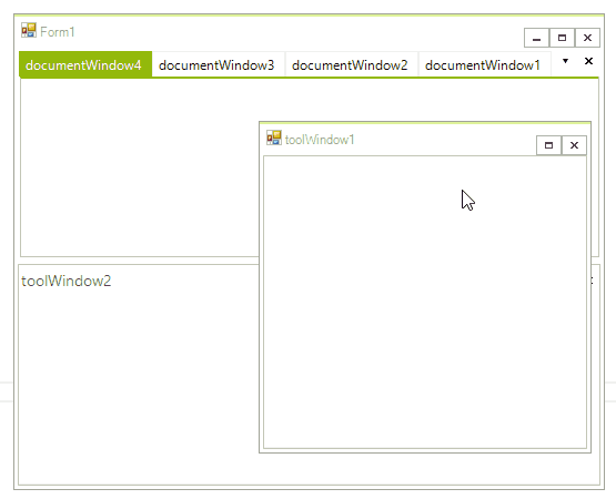 WinForms RadDock Moving a Floating ToolWindow to an Existing Container