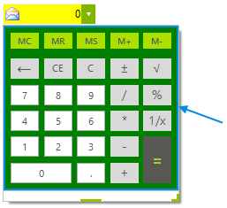 WinForms RadCalculatorDropDown Customization