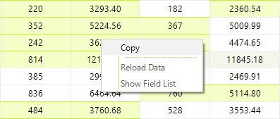 WinForms RadPivotGrid Selection and Copying