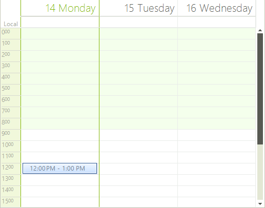 WinForms RadScheduler UTC SystemTimeZone