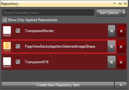WinForms RadPageView ImageShape Repository