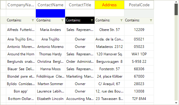 WinForms RadVirtualGrid Formatting System Cells