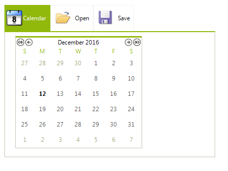 WinForms RadPageView StripViewButtons None