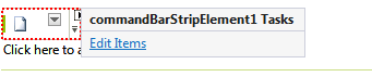 WinForms RadCommandBar CommandBarStripElement Edit Items