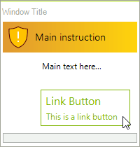 WinForms RadTaskDialogCommandLinkButton