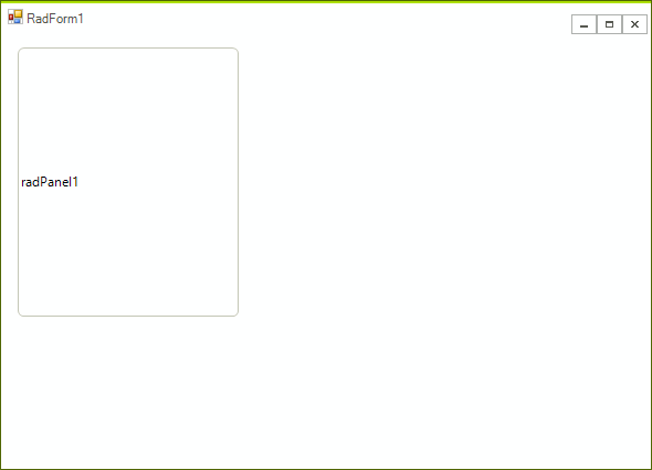 WinForms RadPanel Round Corner Shape
