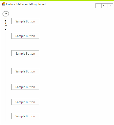 WinForms RadTemplates End Result