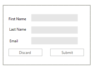 WinForms RadPopupEditor Sample Layout