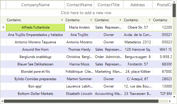 WinForms RadVirtualGrid Alternating Row color