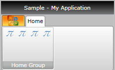 WPF RadRibbonView Small Group Buttons