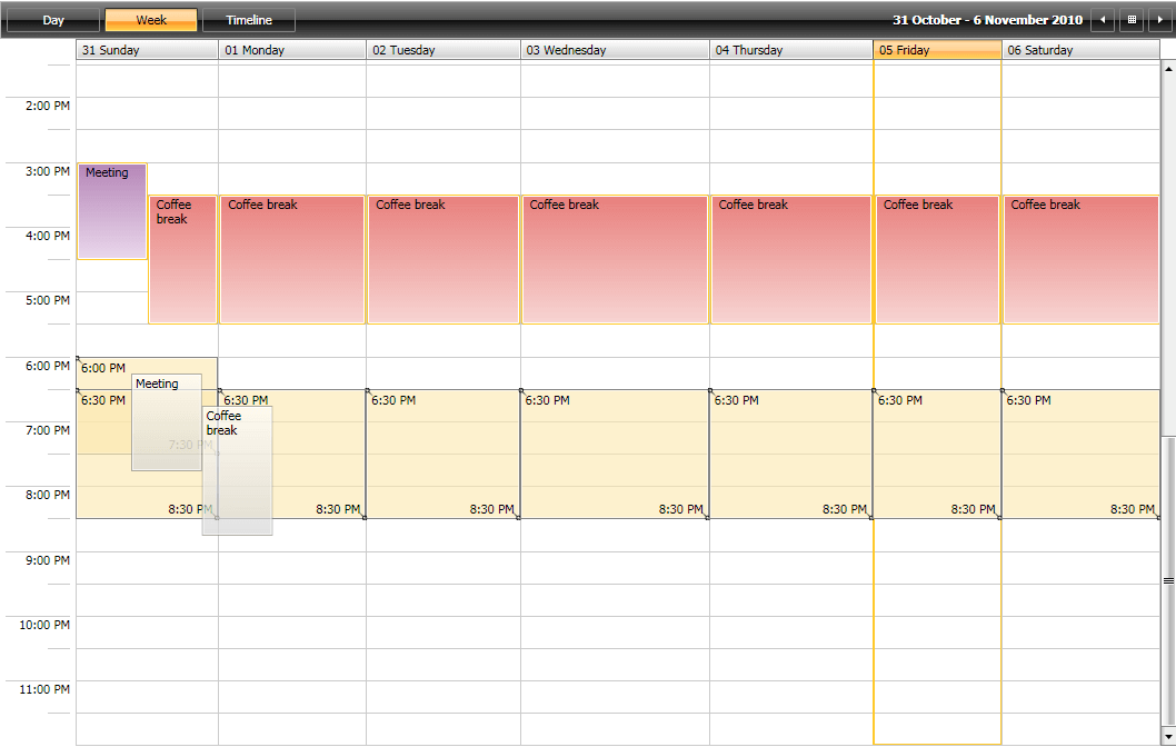 RadScheduleView - Drag And Drop