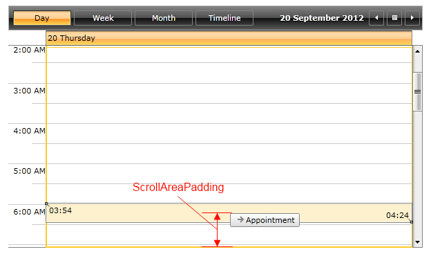 radscheduleview features autoscrolling 2