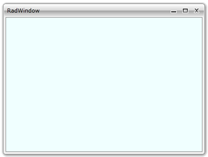 Figure 2: RadWindow with a Grid set as its Content