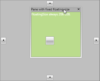 WPF RadDocking The pane retains its FloatingSize when it becomes floating again:
