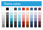 WPF RadColorPicker Concourse Palette