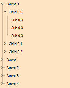 Rad Tree View Features ItemsIndent 1