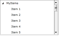 WPF RadTreeView The tree view after being populated with business objects