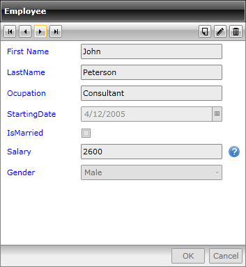Result of customizing the autogenerated fields #2