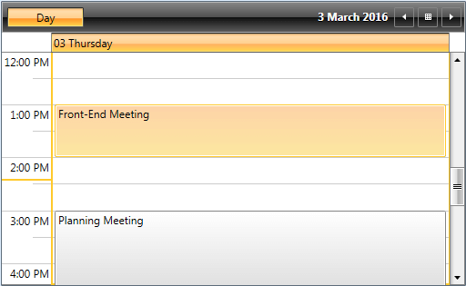 WPF RadScheduleView Enable CurrentTimeIndicator