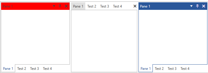 PaneHeader with Red Background