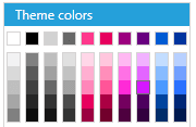 WPF RadColorPicker Verve Palette
