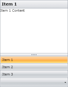 RadOutlookBar Step 1