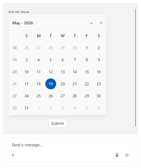 CalendarMessage