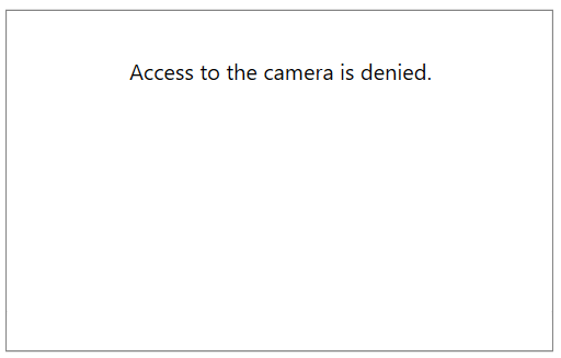 WPF RadWebCam Customized Error Message