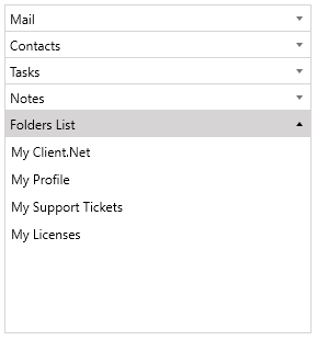 RadPanelBar with Windows8 theme