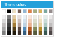 WPF RadColorPicker Median Palette