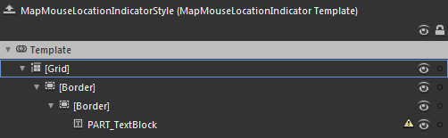 WPF RadMap MapMouseLocationIndicator Template Structure