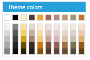 WPF RadColorPicker Trek Palette