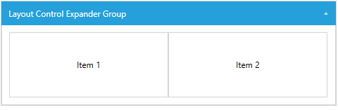 WPF RadLayoutControl LayoutControlExpanderGroup
