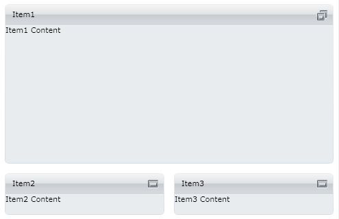 Tile View - minimized items position