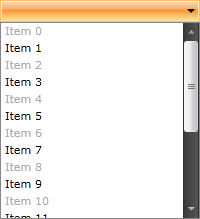 WPF RadComboBox with Styled Disabled Items
