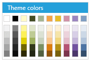 WPF RadColorPicker Paper Palette