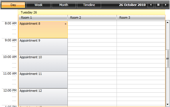 WPF RadScheduleView Changed Group Order