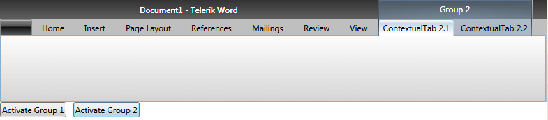 Rad Ribbon View Contextual Groups Activate 2