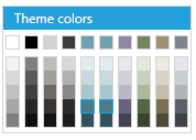 WPF RadColorPicker Technique Palette