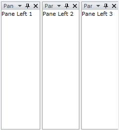 Setting the container's Orientation to Horizontal